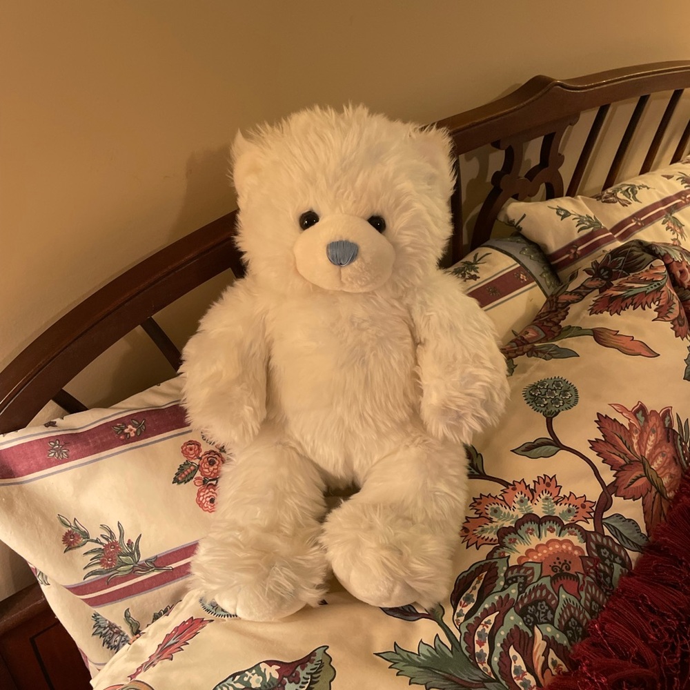 baby blue and white build a bear